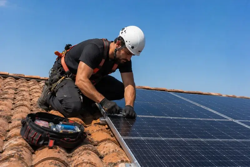 Maintenance et monitoring de panneaux solaires à Martres-de-Rivière