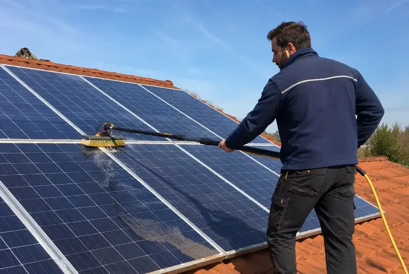 Nettoyage et entretien de panneaux solaires à Martres-de-Rivière